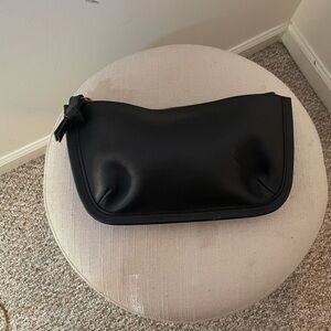 Madewell Black Leather Zip Pouch